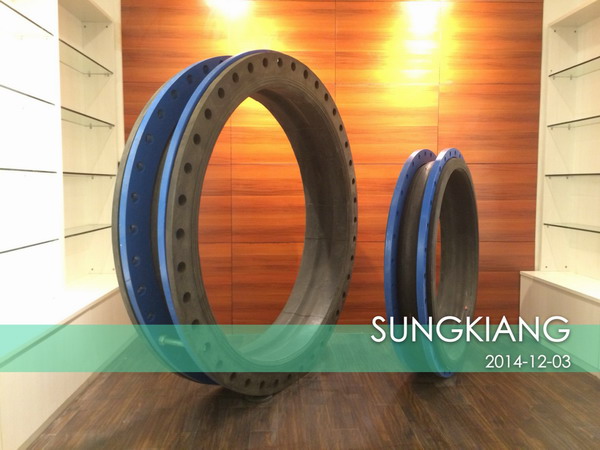 密封面完全密封的翻邊橡膠軟連接 橡膠軟連接樣品